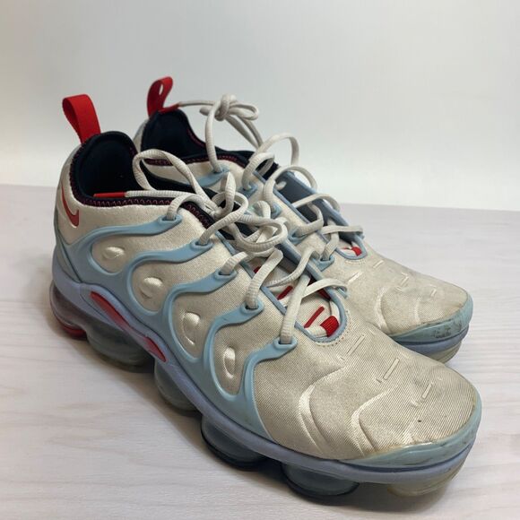 Size 9 - Nike Air VaporMax Plus Chicago White Red Blue CW6974-100 - Picture 1 of 9
